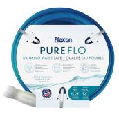 Flexon PureFlo 5/8-in dia x 50-ft L Flexible Polymer Garden Hose - BPA-Free Drinking Water Safe