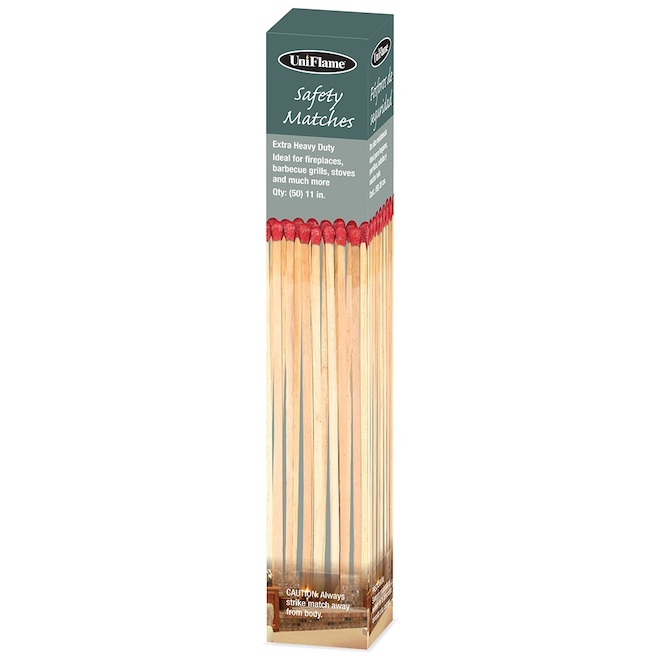 Uniflame 11-in matches Box of 50