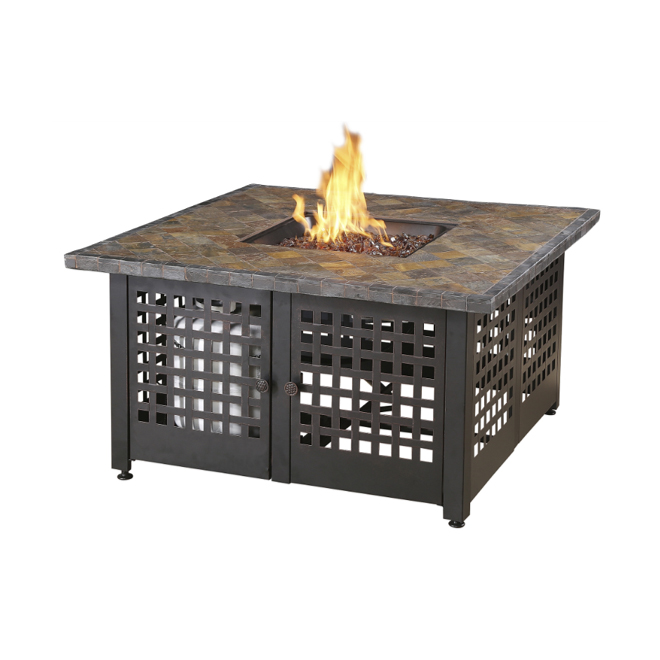 Blue Rhino Elizabeth Fire Pit Table, Propane Gas Fire Pit Outdoor Table By Blue Rhino