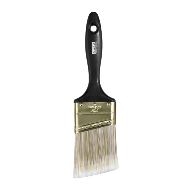 Facto Paint Brush - Angular - Plastic Handle - 2 15/32-in W