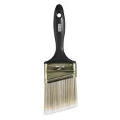 Facto Paint Brush - Angular - Polyester-Nylon Bristle - Stainless Steel - 3-in W