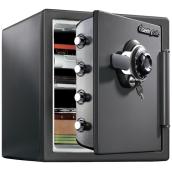 Sentrysafe Combination Lock Fire and Shock Resistant Steel 19.3-in x 17.8-in x 16.3-in Chest Safe Black