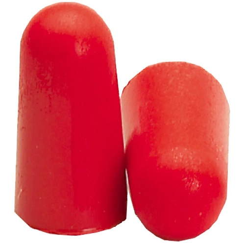 Bouche-oreilles coniques Degil Safety, rouge vif, mousse polyuréthane, IRB 29 dB, 6 par paquet