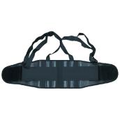 Degil Safety Large Back Support Belt - Adjustable Suspenders - Black - 8-in Elastic Strap - L