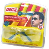 Degil Safety Frameless Glasses - Black Arms - Clear Lens - Ultra-Lightweight