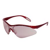 Degil Light-weight Safety Glasses - Nylon Frame - Polycarbonate Lenses - Scratch Resistant  - Dark Red