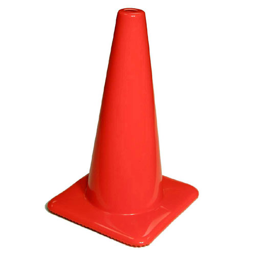 Degil Safety Traffic Cone - Non-Reflective - Orange - 12-in H