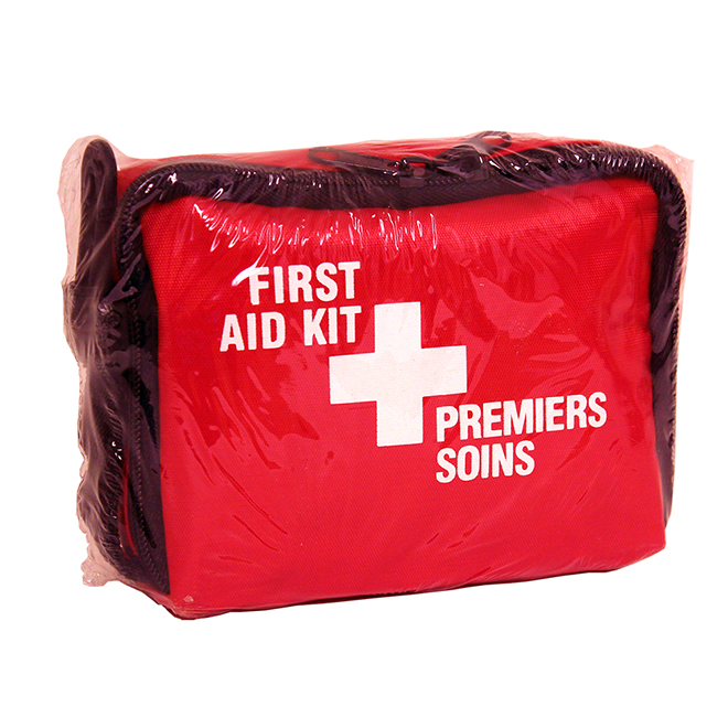 Trousse de premiers soins Degil Safety, rouge/noir, trousse rectangulaire, assortiment