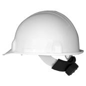 Degil Safety Type 1 Hard Hat - White Polyethylene Shell - Nape Strap - 12-oz