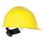 Casque de sécurité type 1 Degil Safety, coque en polyéthylène jaune, serre-nuque, 12 oz