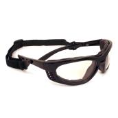 Degil Safety Goggles - Black Frame - Clear Lens - Adjustable Straps