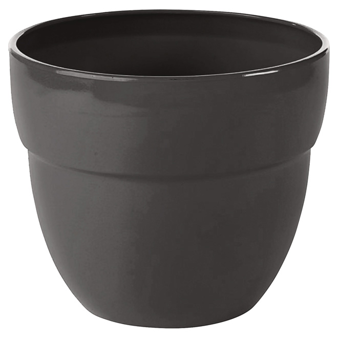 SOUTHERN PATIO Planter Pot Augustine 13" Anthracite HAU1308AN RONA