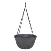 Hanging Planter - Hot Crystalline Rock - Acanthus - 14" - Grey
