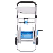 Dévidoir de style chariot, 160', plastique/aluminium, gris