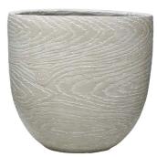 Garant Wooden Egg Planter - Resin 16-in x 13-in - Off White