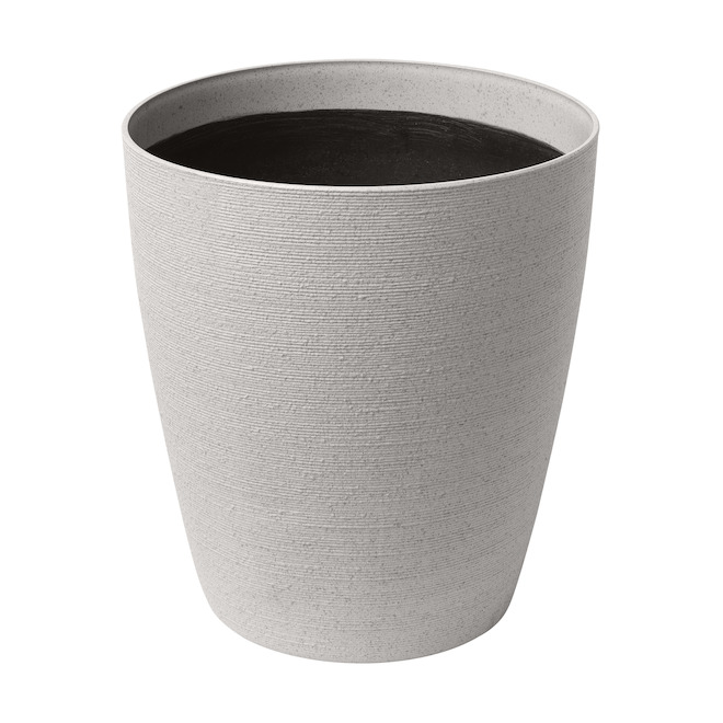 Garant Momoka Planter 17-in with Ceramic Effect - Light Grey