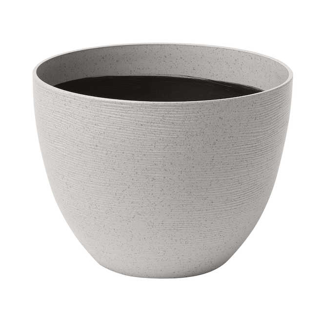 Garant Momoka Planter 12-in with Ceramic Effect - Light Grey