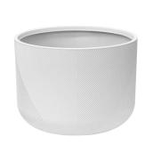 Garant Gavin Planter 14-in with Grooved Texture - Light Grey