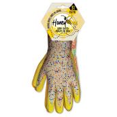 HoneyBee 3-Pair One-Size Latex Coated Unisex Gardening Gloves