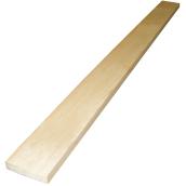 Knotty White Pine Board 1 in x 4 in x 6 ft