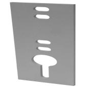 Dock Edge Chain Plate - 0.5" - Metal - Grey