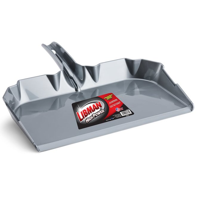 Libman 17-in Grey Plastic Dustpan