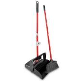 Libman 36 x 12-in Black Plastic Broom and Dustpan