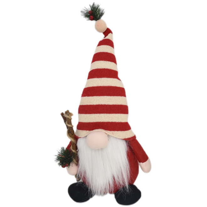 Celebrations by L&CO 16-in Plush Gnome in Red and White