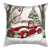 Celebrations by L&CO Decorative Merry Christmas 16-in Cushion with Winter Scene