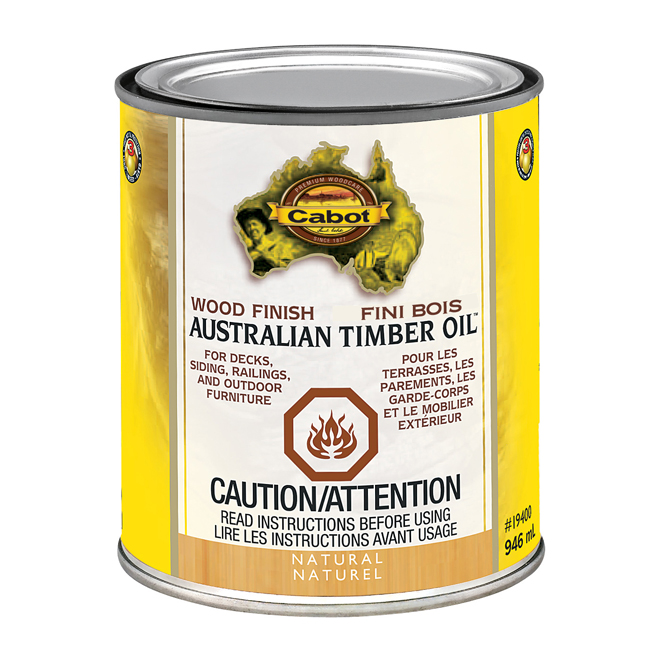 Fini pour le bois Australian Timber Oil Cabot 964 ml naturel