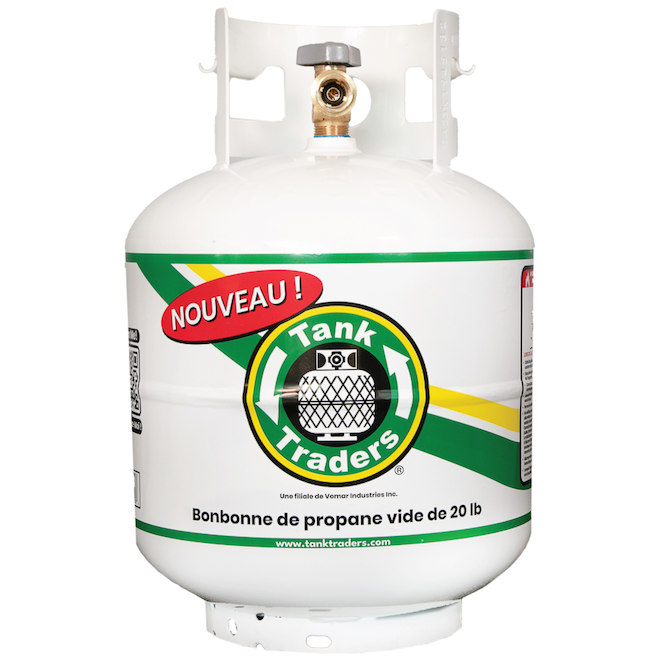 Réservoir de propane vide Tank Traders de 20 lb