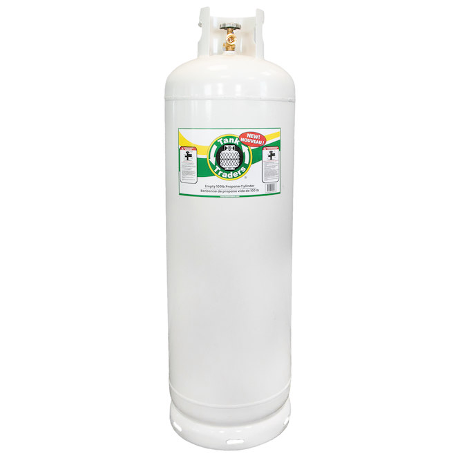 Tank Traders Empty Propane Cylinder in Steel - 100-lb