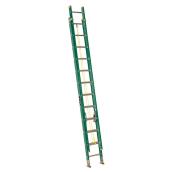 Eagle Fiberglass Extension Ladder - 225-lb Load Capacity - 24-ft H x 17-in W - Slip Resistant