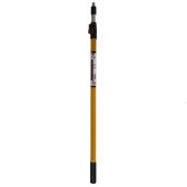 Bennett Professional Quality Yellow Extension Pole - Aluminum/Fibreglass - Auto-Locking Push Button Pin - 4-ft to 8-ft L