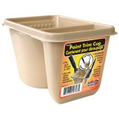 Bac à peinture pour découpage avec porte-pinceau Bennett, plastique, réutilisable, beige