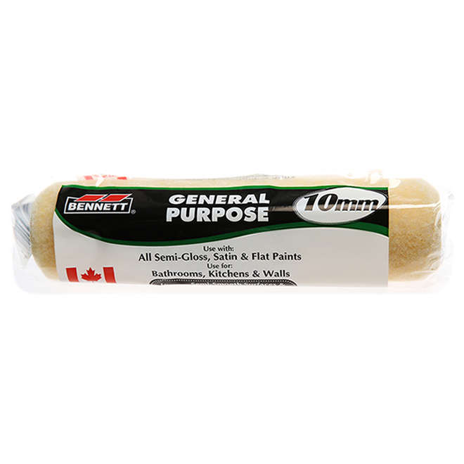 Bennett General Purpose Pro-Lamb Smooth Paint Roller Cover Refill - 9 1/2-in W x 3/8-in Nap
