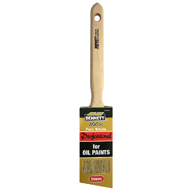 Pinceau Bennett Professional, poils en nylon, manche en bois, 2 po l.