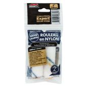 Mini manchon de rechange Expert de Bennett, nylon, pour surfaces semi-lisses, 4 po l., paquet de 2