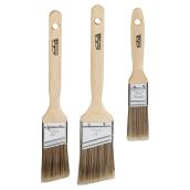 Bennett Paint Brush Set - Polyester -Wood Handle - 3 Per Pack