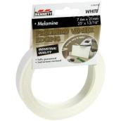 Bennett 13/16-in x 25-ft White Melamine Self-Stick Edging