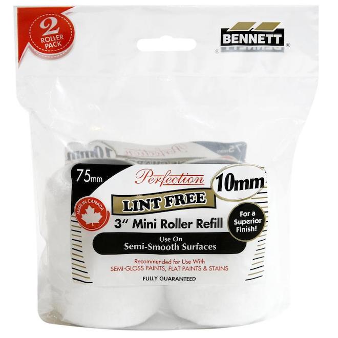 Bennett 2-Pack 3-in Lint-Free Mini Roller