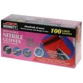 Bennett Large 100-Pack	Nitrile Disposable Cleaning Gloves