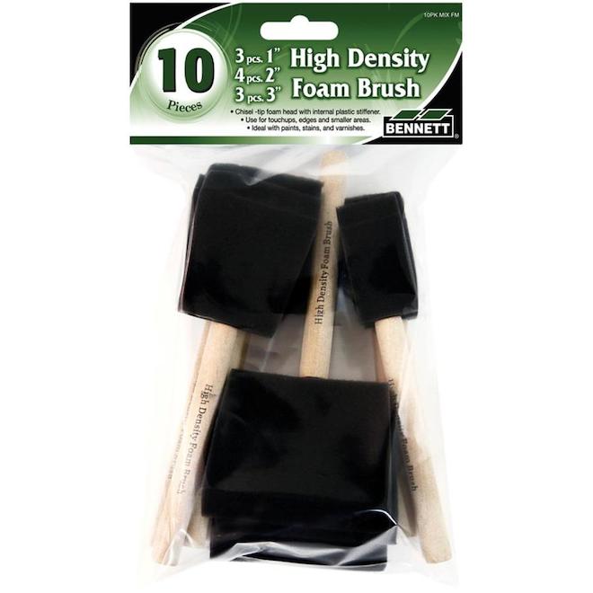 10Piece HighDensity Foam Brush Set RONA