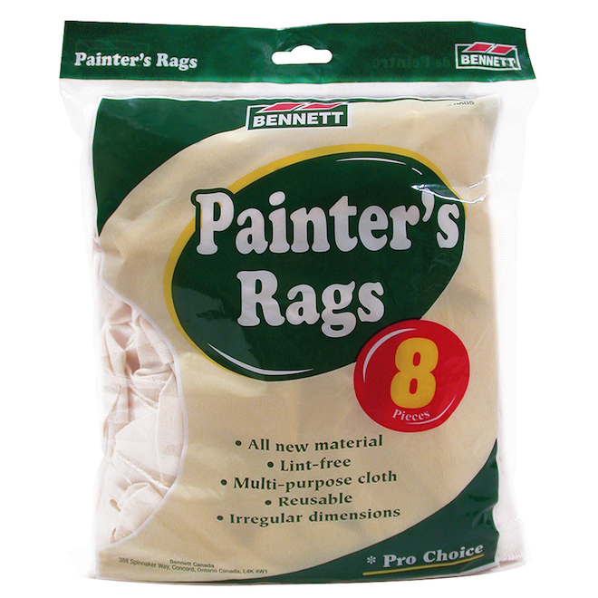 Bennett 8-Count Painter's Rags