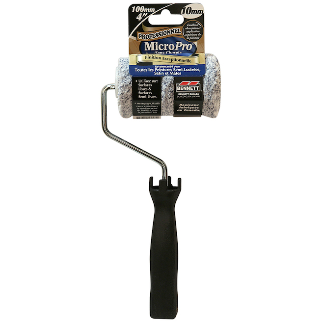 Mini Rona Mini rouleau en microfibre de 4 po avec manche Bennett | RONA