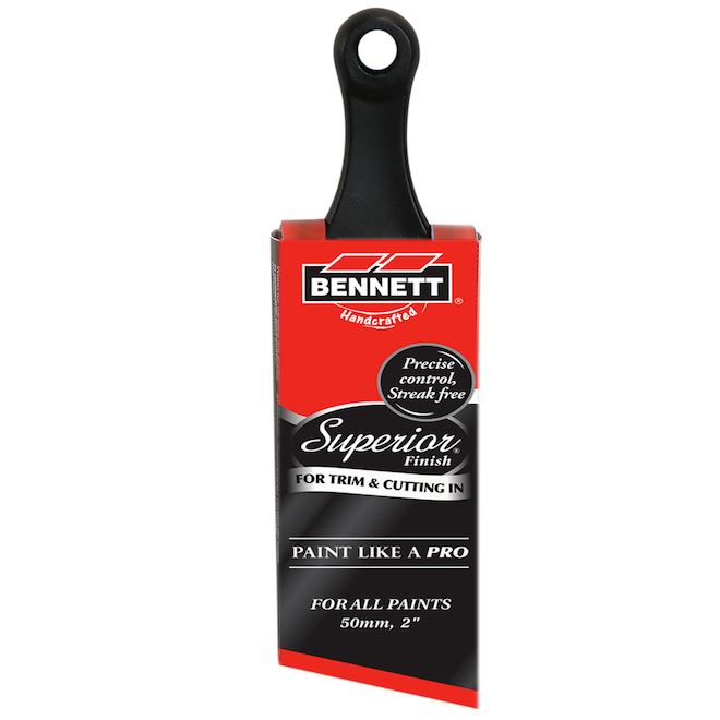 Bennett Superior Finish Paint Brush Short Plastic Handle 2-in