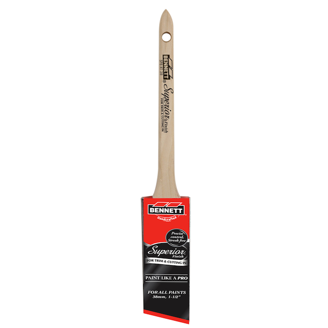 Bennett Superior Finish Paint Brush slim handle polyester 1.5-in