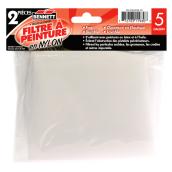 Filtres à peinture en nylon Bennett 5 gallons 2 pièces