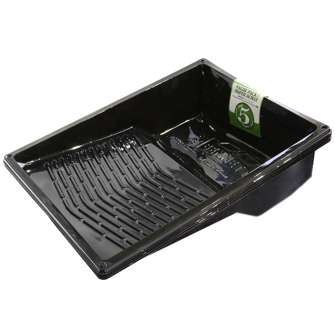 Bennett Tray Liners Jumbo Size 16.5-in x 13-in Black Pack of 5