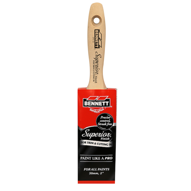 Bennett 1-Pack Superior Polyester Flat 2-in Paint Brush